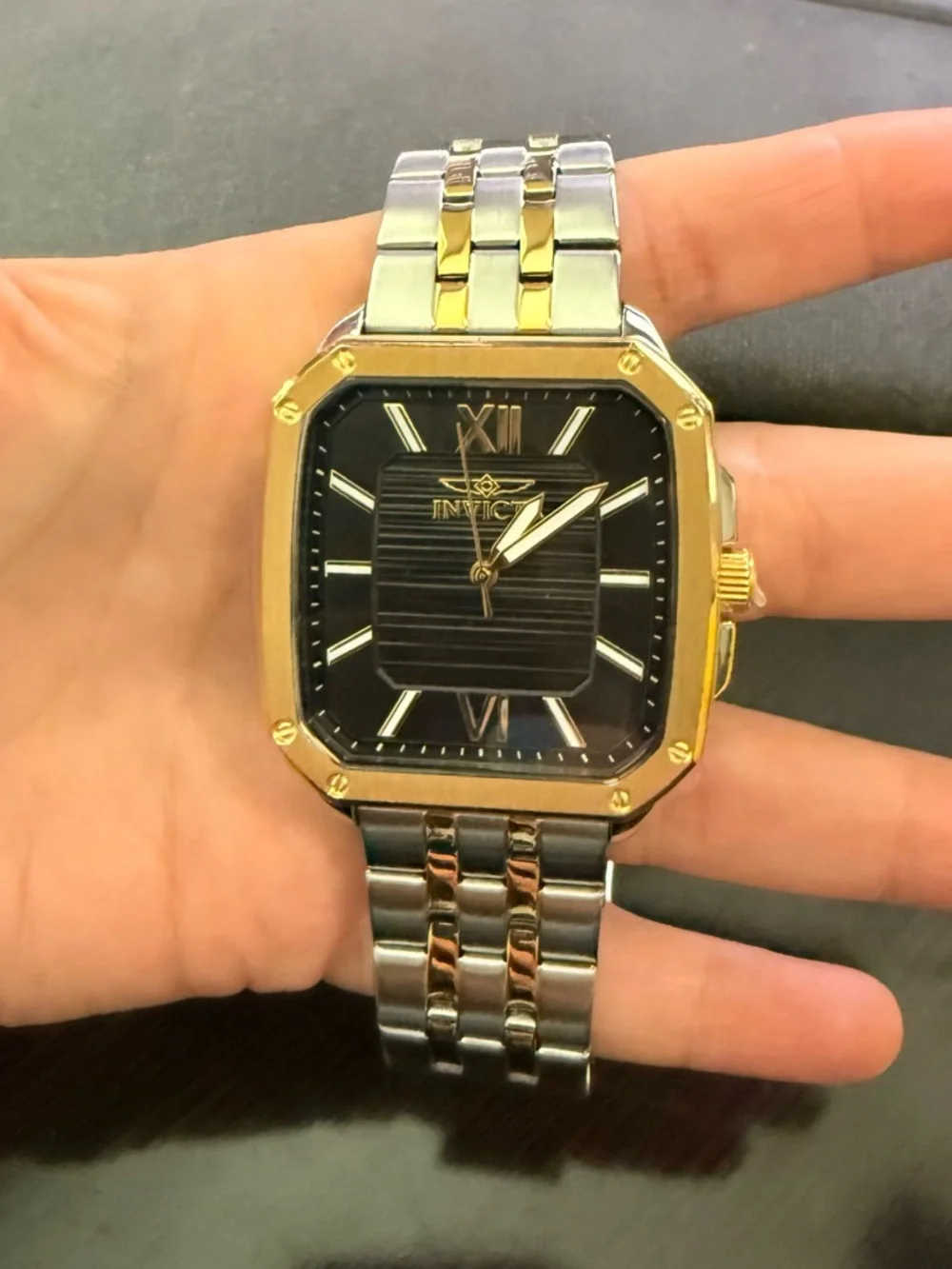 Invicta Cuadro Men's Watch - 39mm, Gold, Steel (50359)